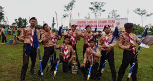 Regu Bido Buktikan Ketangguhan, Juara 1 Penjelajahan Putra Jamcab Banyumas