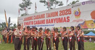 Regu Gardena Anjani SMPN 1 Ajibarang Raih Juara 2 Penjelajahan Putri Jamcab Kwarcab Banyumas